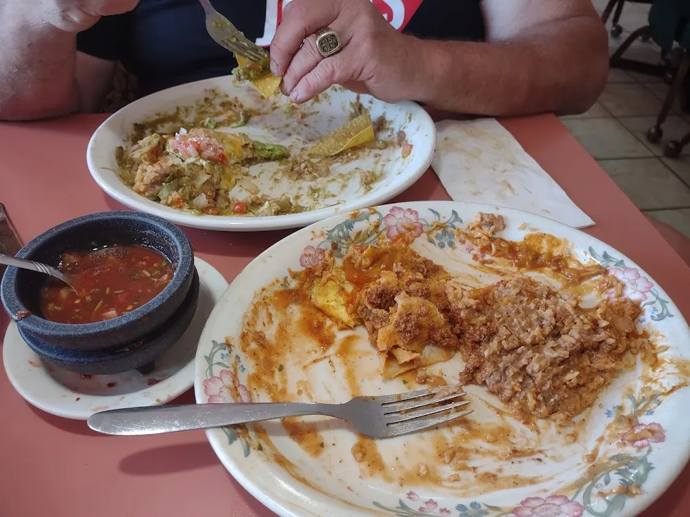 Tamale and Enchiladas Verdes